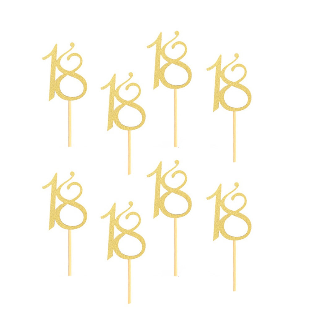 Ice Pick Pick - 48 Pezzi di Decorazioni per Torte