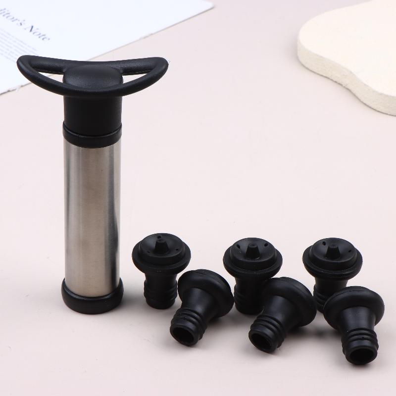Wine Preservation Pump - 【Bellissimo】Set di tappi per vino sottovuoto