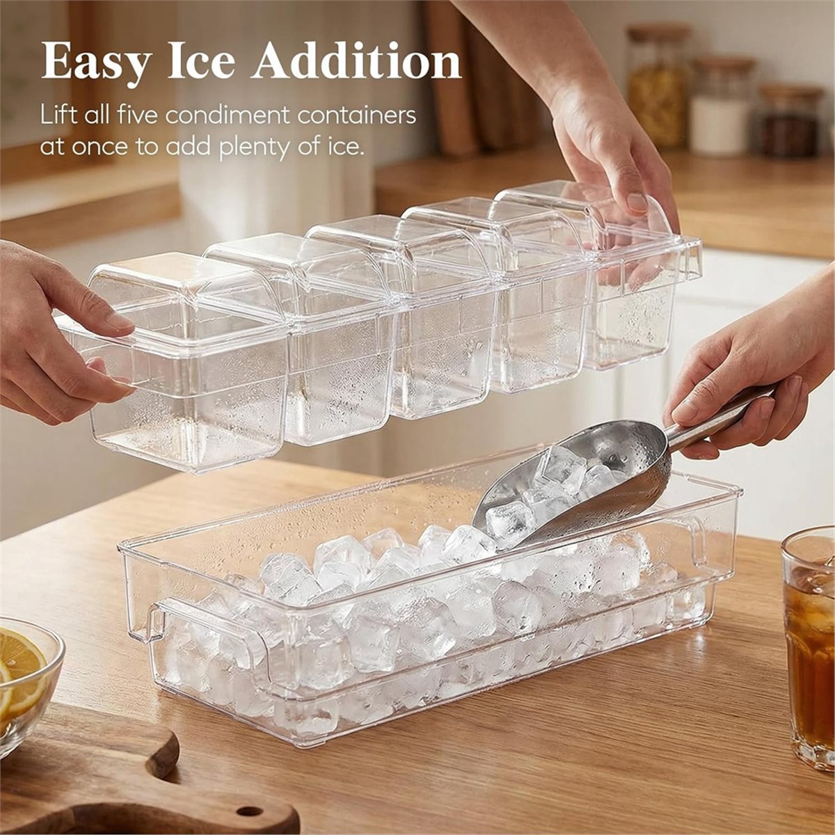 Garnish Tray Set - Contenitori Refrigerati per Condimenti, Set da