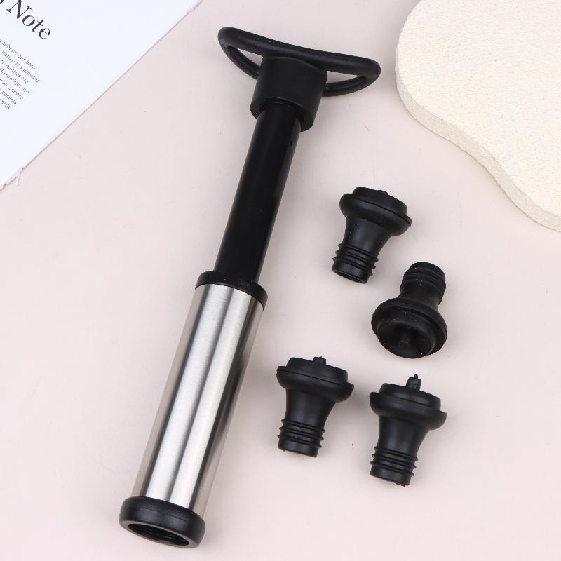 Wine Preservation Pump - Set di tappi sottovuoto per vino,
