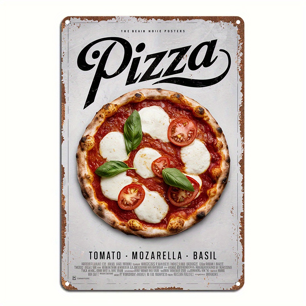 Home Bar And Restaurant - Poster per pizza vintage per decorazioni