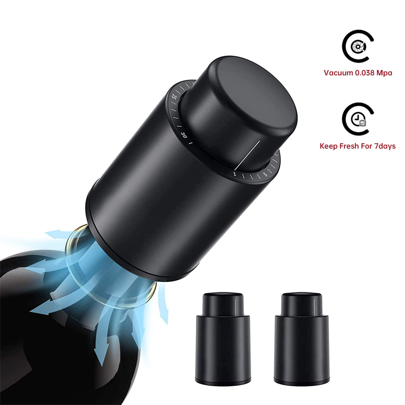 Wine Preservation Pump - LMETJMA Tappi per bottiglie di vino