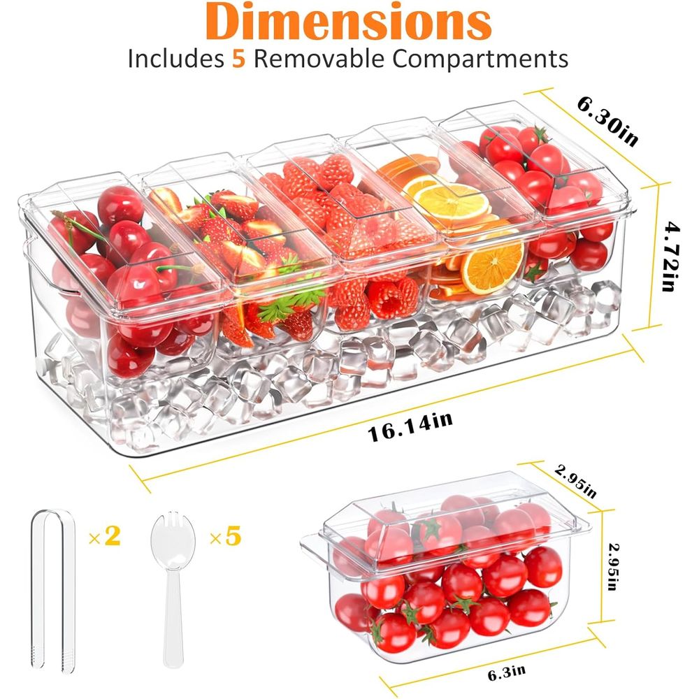Vassoio per Condimenti, Conten - Garnish Tray Set recensione e prezzo