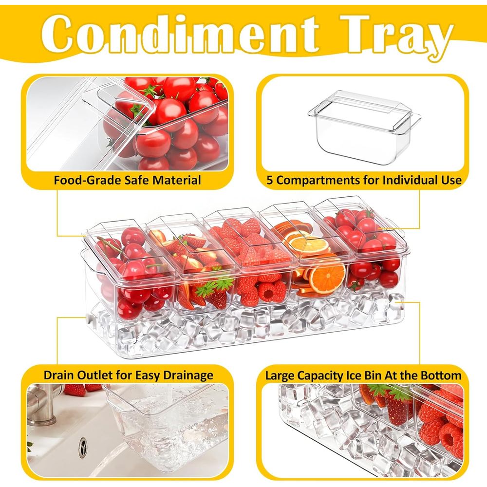Vassoio per Condimenti, Conten - Garnish Tray Set recensione e prezzo
