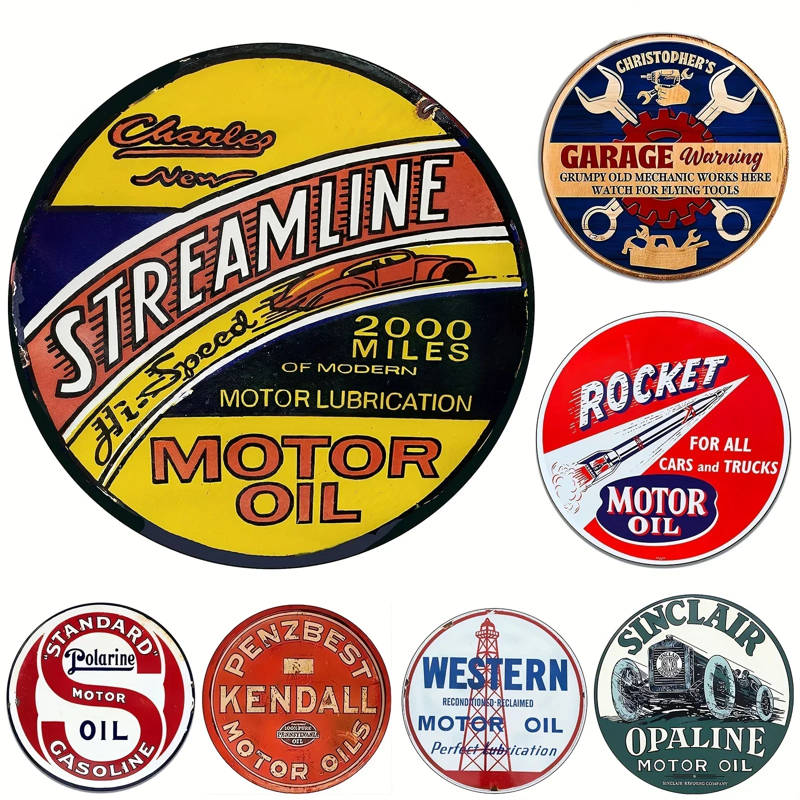 Targa per olio motore vintage  - Home Bar And Restaurant recensione e prezzo