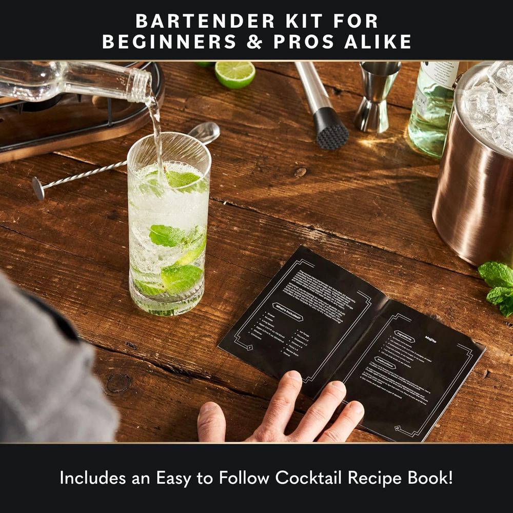 Set da 22 Pezzi per Cocktail e - Cocktail Recipe Book recensione e prezzo