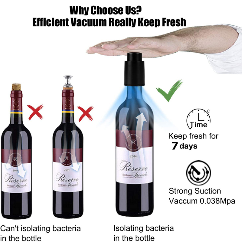 LMETJMA Tappi per bottiglie di - Wine Preservation Pump recensione e prezzo